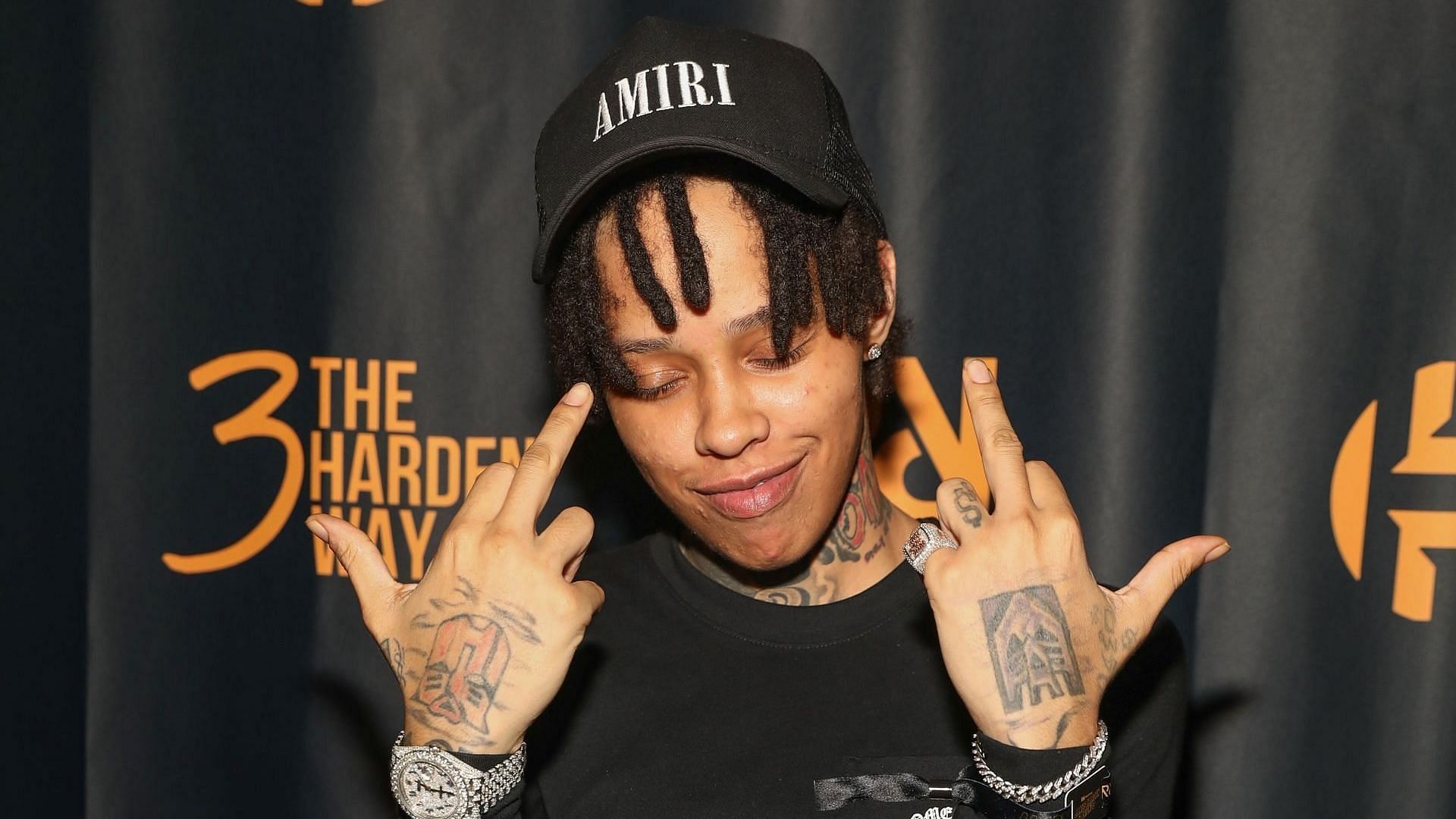 OMB Bloodbath attends RapCaviar Presents James Harden & Friends at Bayou Music Center on August 28, 2021, in Houston, Texas. (Image via Getty/Rick Kern)